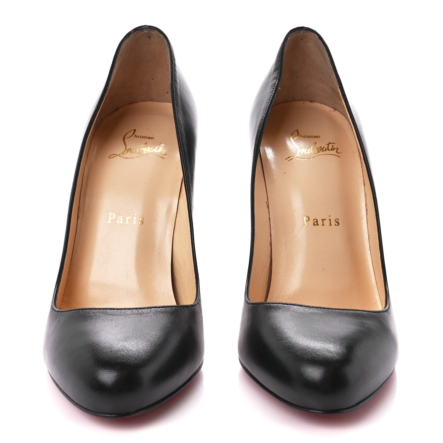 Christian Louboutin Kid Leather Dorissima 100 Pumps 38 Black 2 of 8
