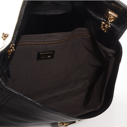 Fendi Vitello Acqua Maxi Baguette Shoulder Bag Black 5 of 10