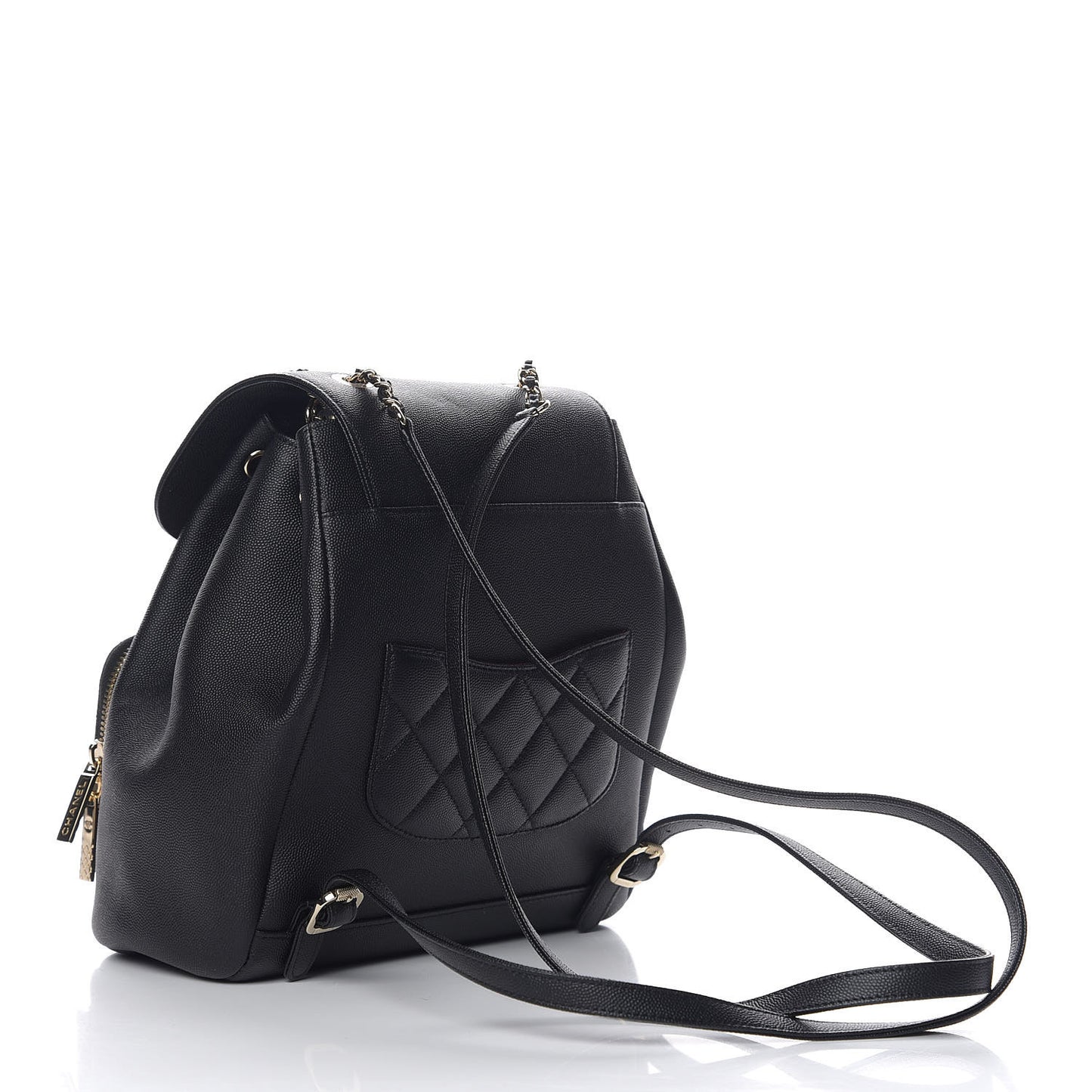 Caviar Quilted Business Affinity Backpack Black