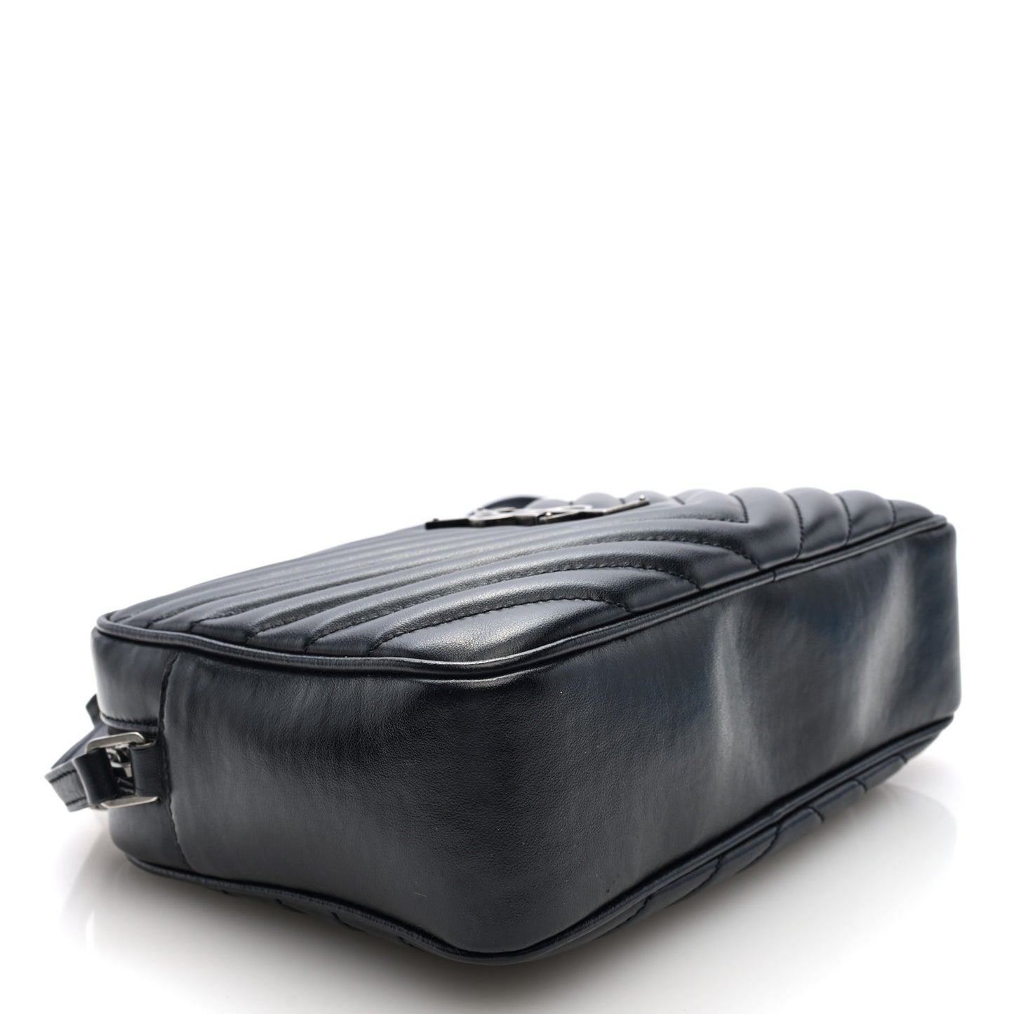 Calfskin Matelasse Monogram Lou Camera Bag Black