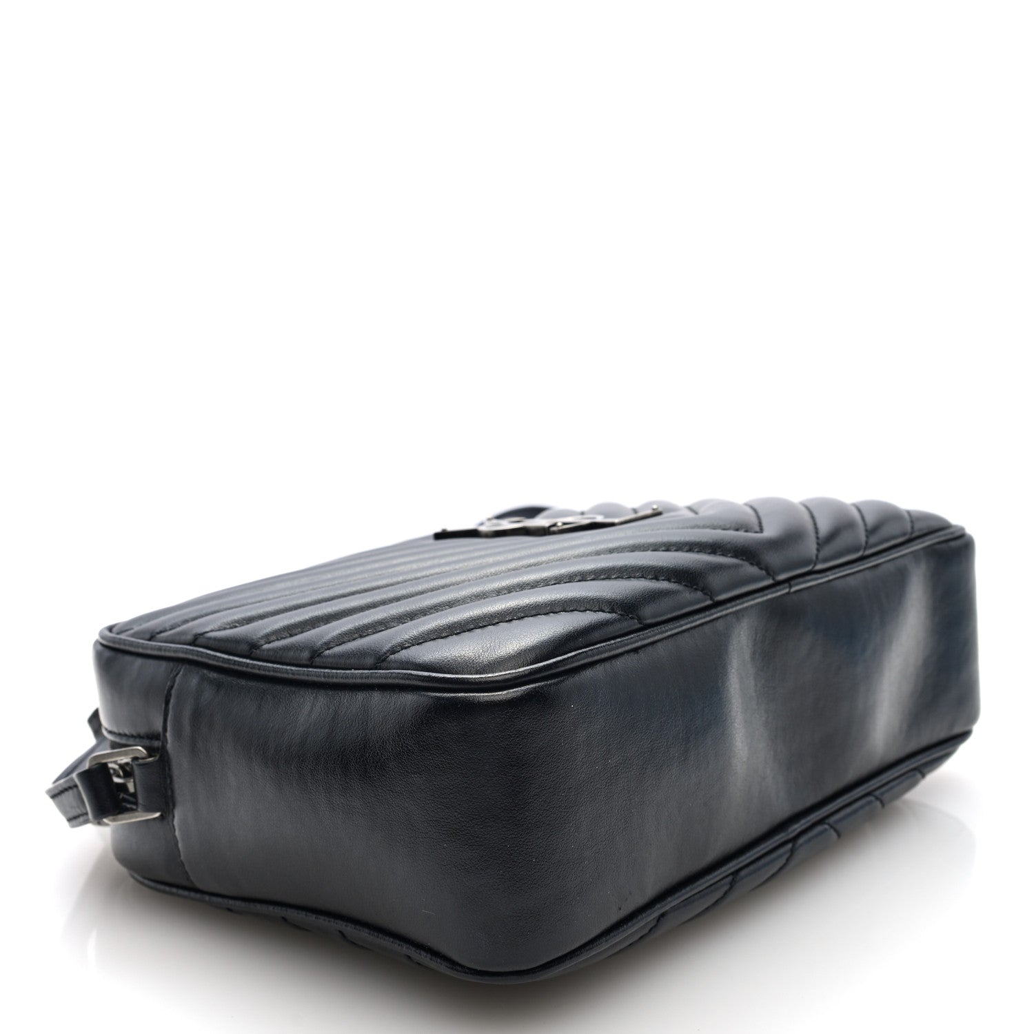 Saint Laurent Calfskin Matelasse Monogram Lou Camera Bag Black 4 of 9
