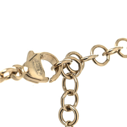 Chanel Crystal Pearl CC Long Multistrand Necklace Gold 4 of 5