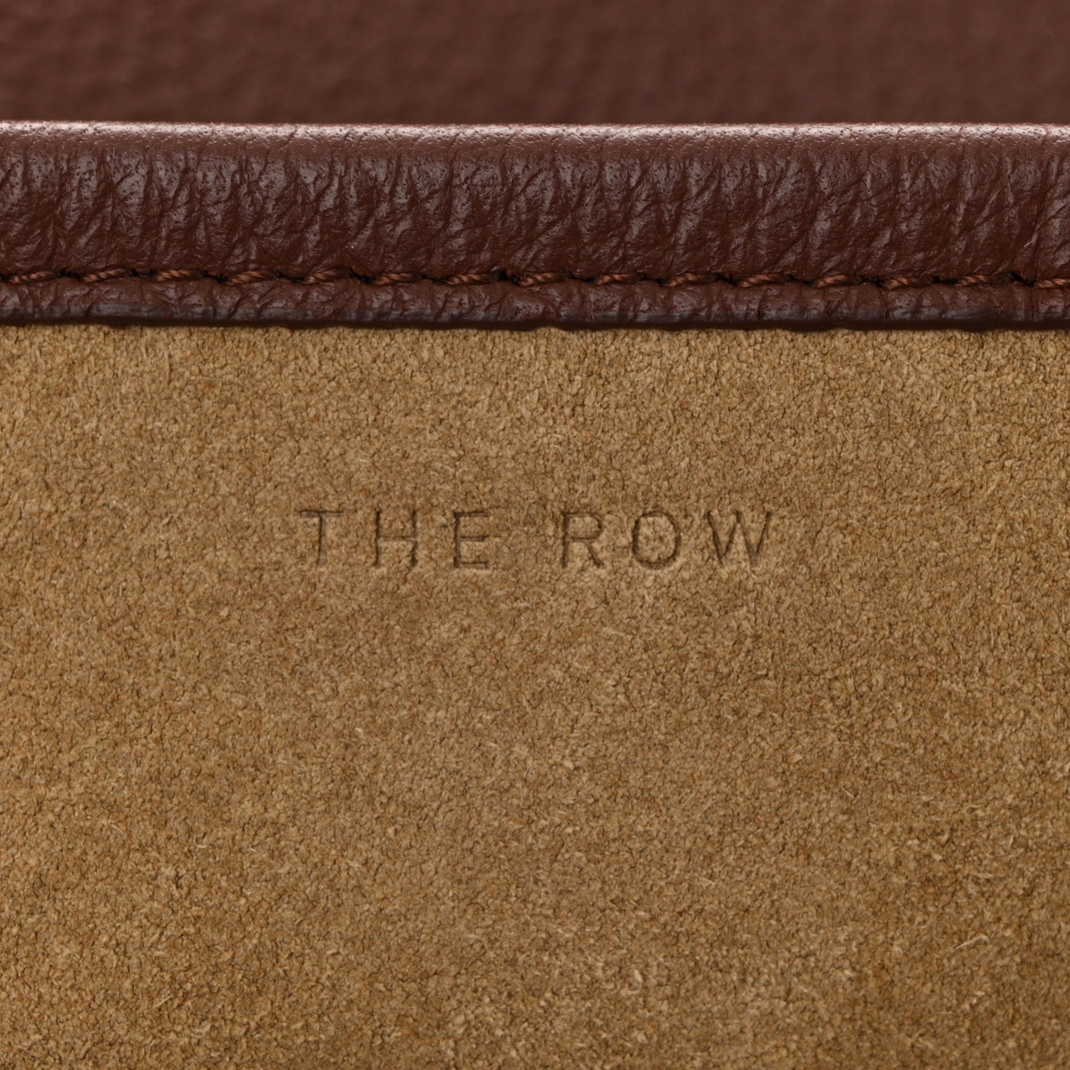 The Row Grained Calfskin Medium N/S Park Tote Cognac 6 of 10