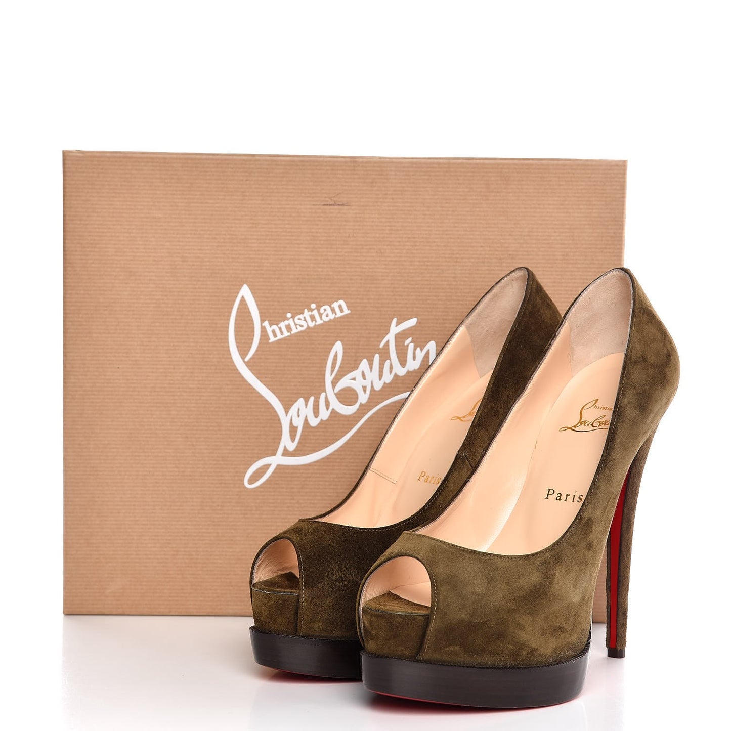 Suede Palais Royal Trepointe 140 Pumps 38.5 Bronze