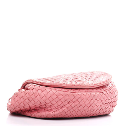 Bottega Veneta Nappa Intrecciato Crossbody Flap Bag Pink 3 of 9