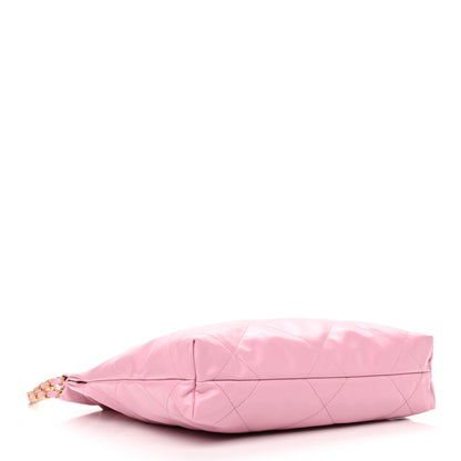 Chanel Shiny Calfskin Quilted Small Chanel 22 Pink 4 of 11