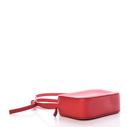 Balenciaga Calfskin Logo XS Everyday Camera Bag Rouge Lantern Black 4 of 8
