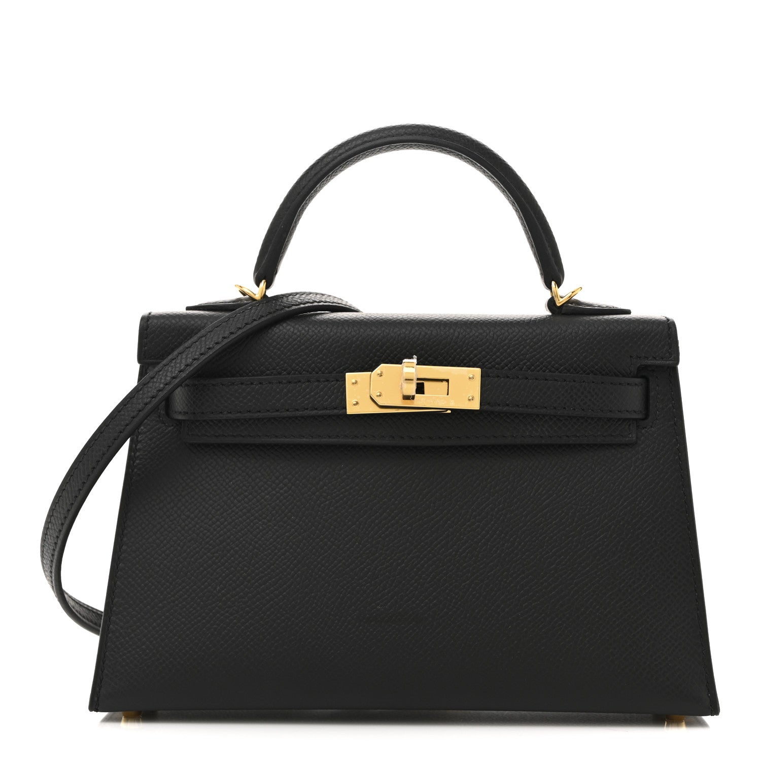 Hermes Epsom Mini Kelly Sellier 20 Black 1 of 10