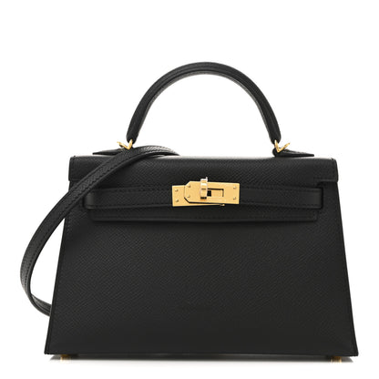 Hermes Epsom Mini Kelly Sellier 20 Black 1 of 10