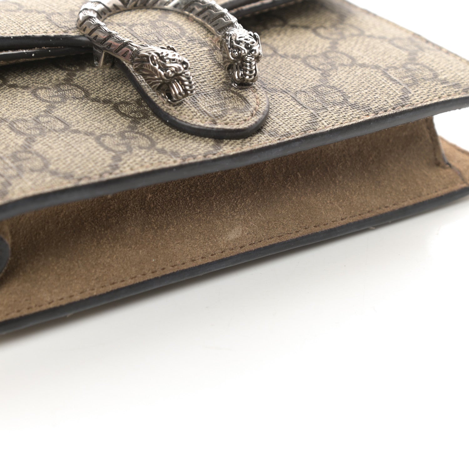Gucci GG Supreme Monogram Super Mini Dionysus Shoulder Bag Taupe 10 of 11