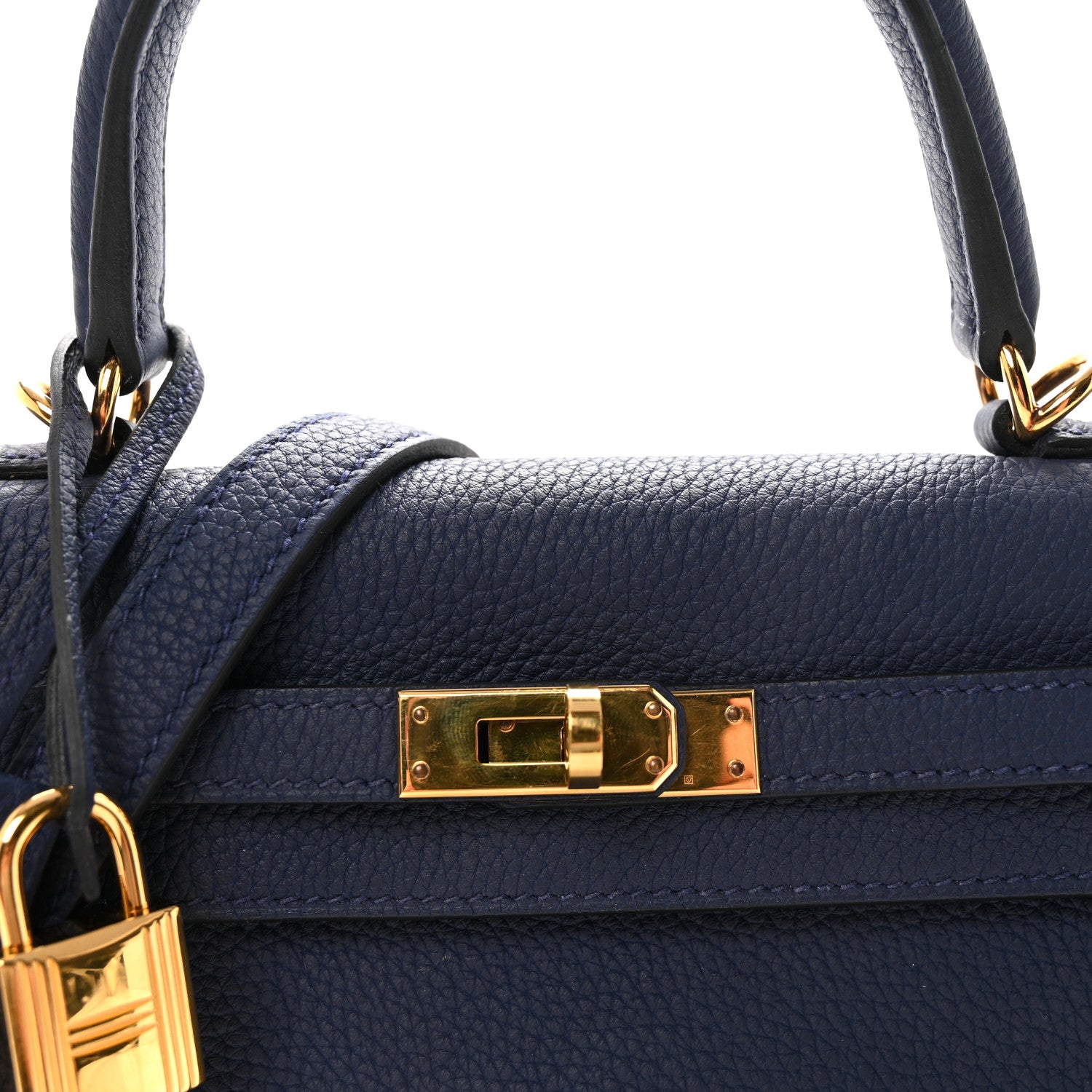 Hermes Togo Kelly Retourne 25 Bleu Saphir 7 of 10