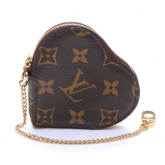 Louis Vuitton Monogram Leopard Coeur Heart Coin Purse Blanc Corail 3 of 7