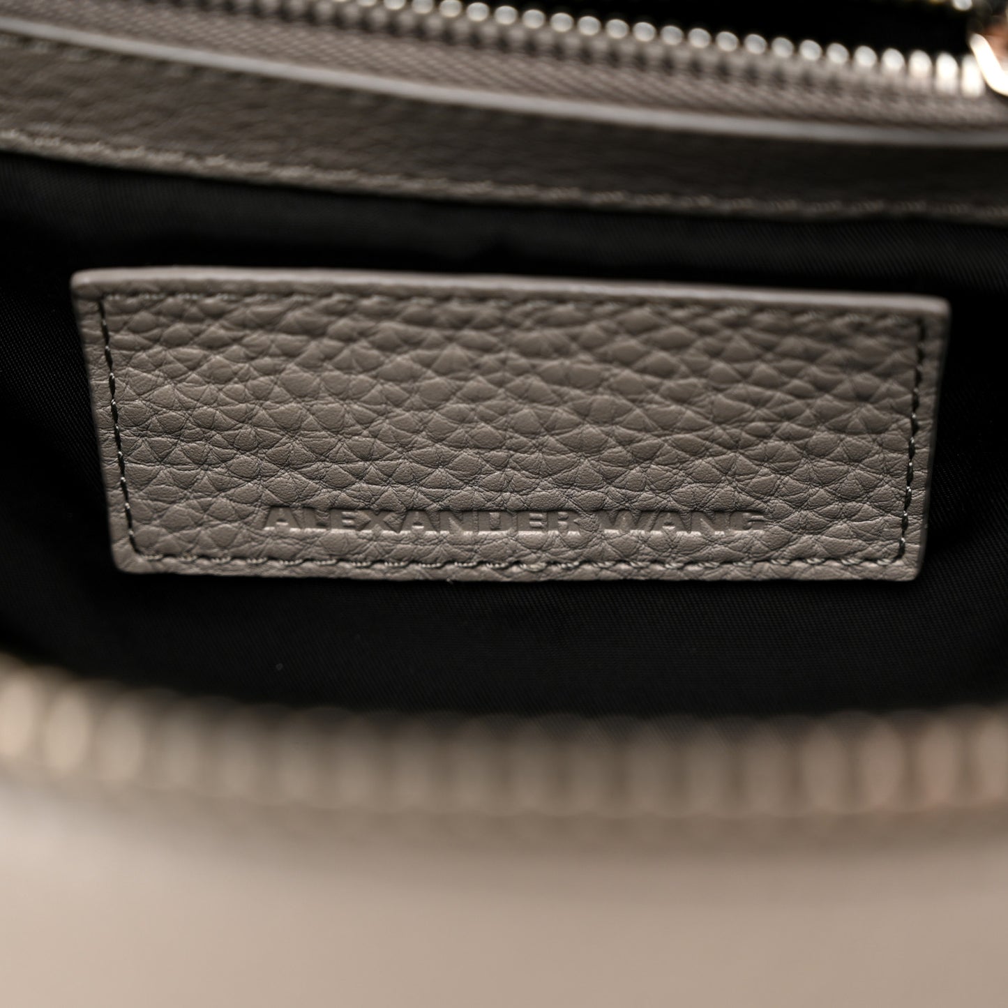 Pebbled Lambskin Mini Rockie Mink Silver Hardware