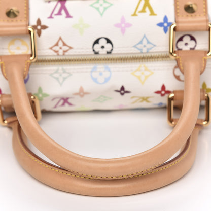 Louis Vuitton Monogram Multicolor Keepall 45 White 9 of 15