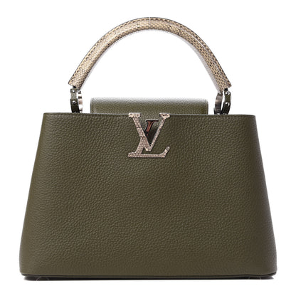 Louis Vuitton Taurillon Ayers Capucines PM Khaki 1 of 10