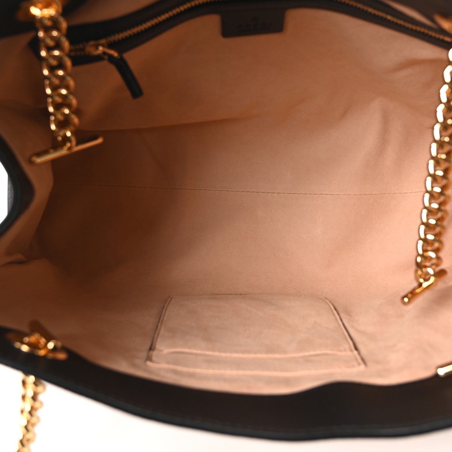 Gucci GG Supreme Monogram Bees Medium Padlock Tote Beige Oro Black 5 of 10
