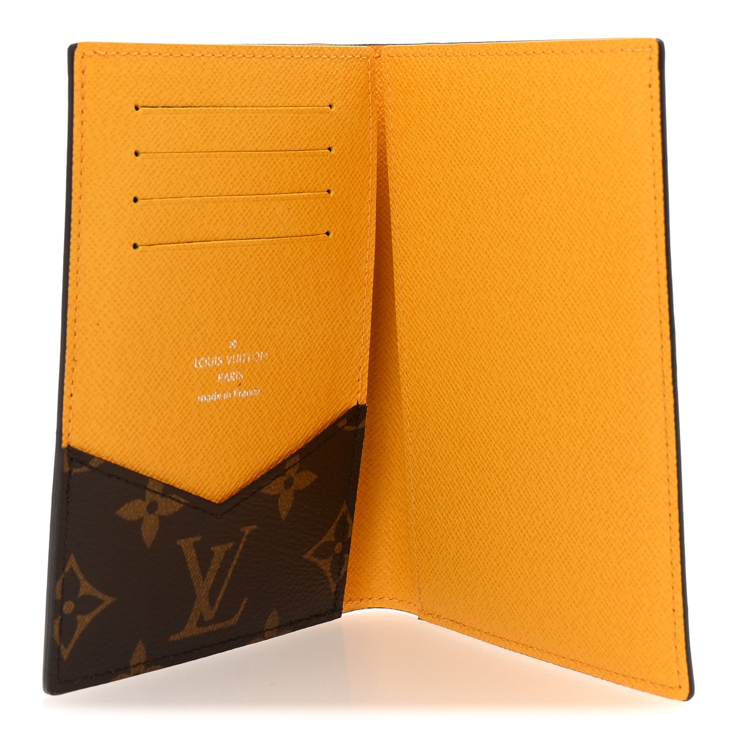 Monogram Macassar Passport Cover Jaune
