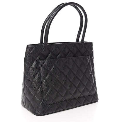 Chanel Caviar Quilted Medallion Tote Black 2 of 8