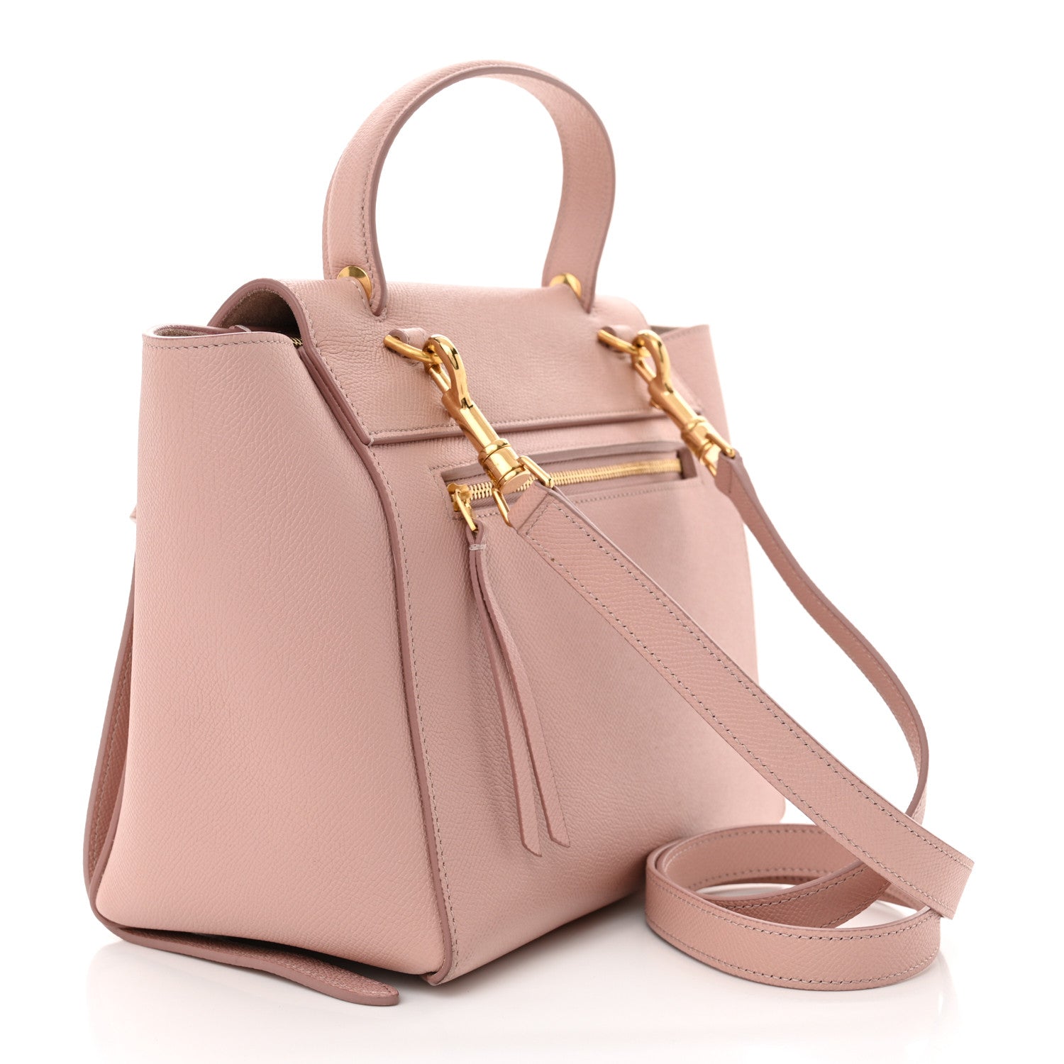 Celine Grained Calfskin Micro Belt Bag Vintage Pink 3 of 10