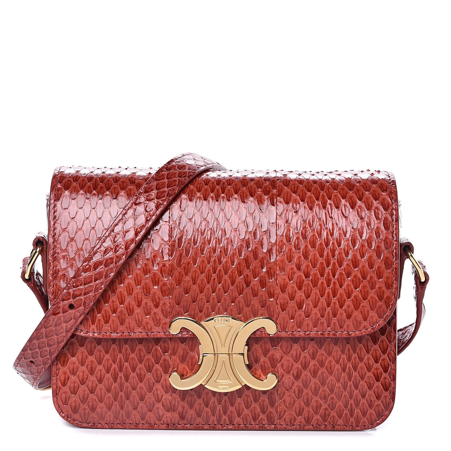 Celine Watersnake Teen Triomphe Ruby 1 of 11