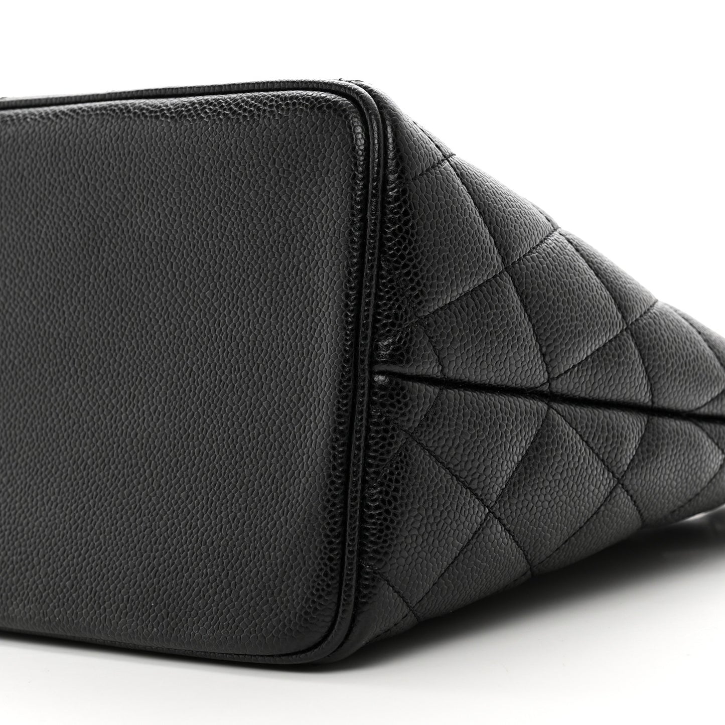 Caviar Quilted Medallion Tote Black