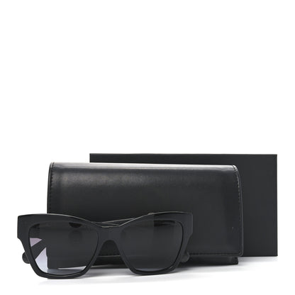 Chanel Acetate Square Cat Eye CC Sunglasses 5456-Q-A Black 7 of 7