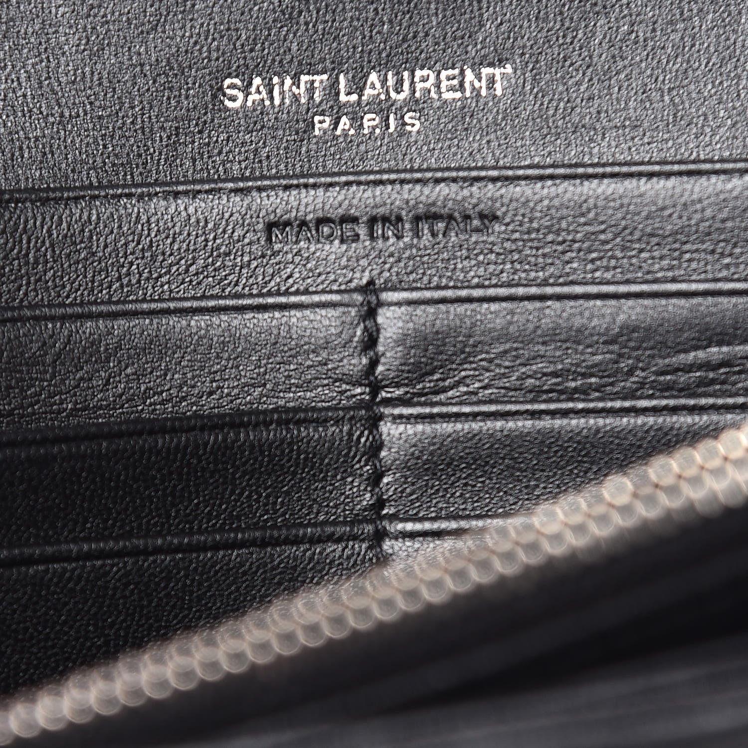 Saint Laurent Lambskin Y Quilted Monogram Large Loulou Flap Wallet Black 9 of 9