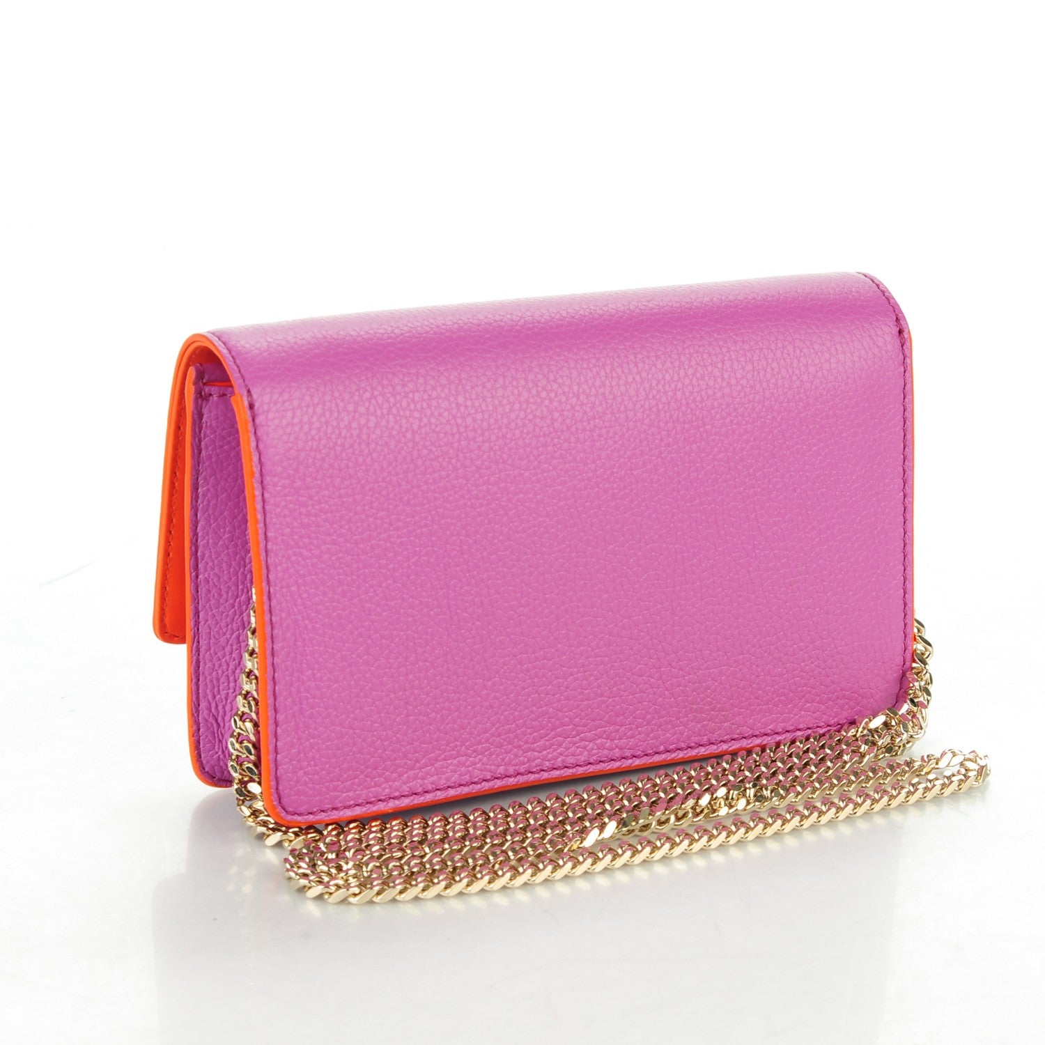 Versace Grained Calfskin Palazzo Chain Evening Bag Pink 3 of 6