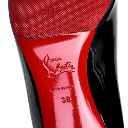 Christian Louboutin Patent Simple 85 Pumps 38 Black 9 of 10