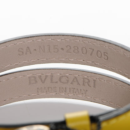 Bulgari Calfskin Serpenti Forever Double Coil Bracelet M Citrine 4 of 6