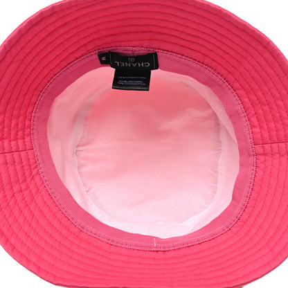 Chanel Canvas CC Bucket Hat M Fuchsia Orange 7 of 8
