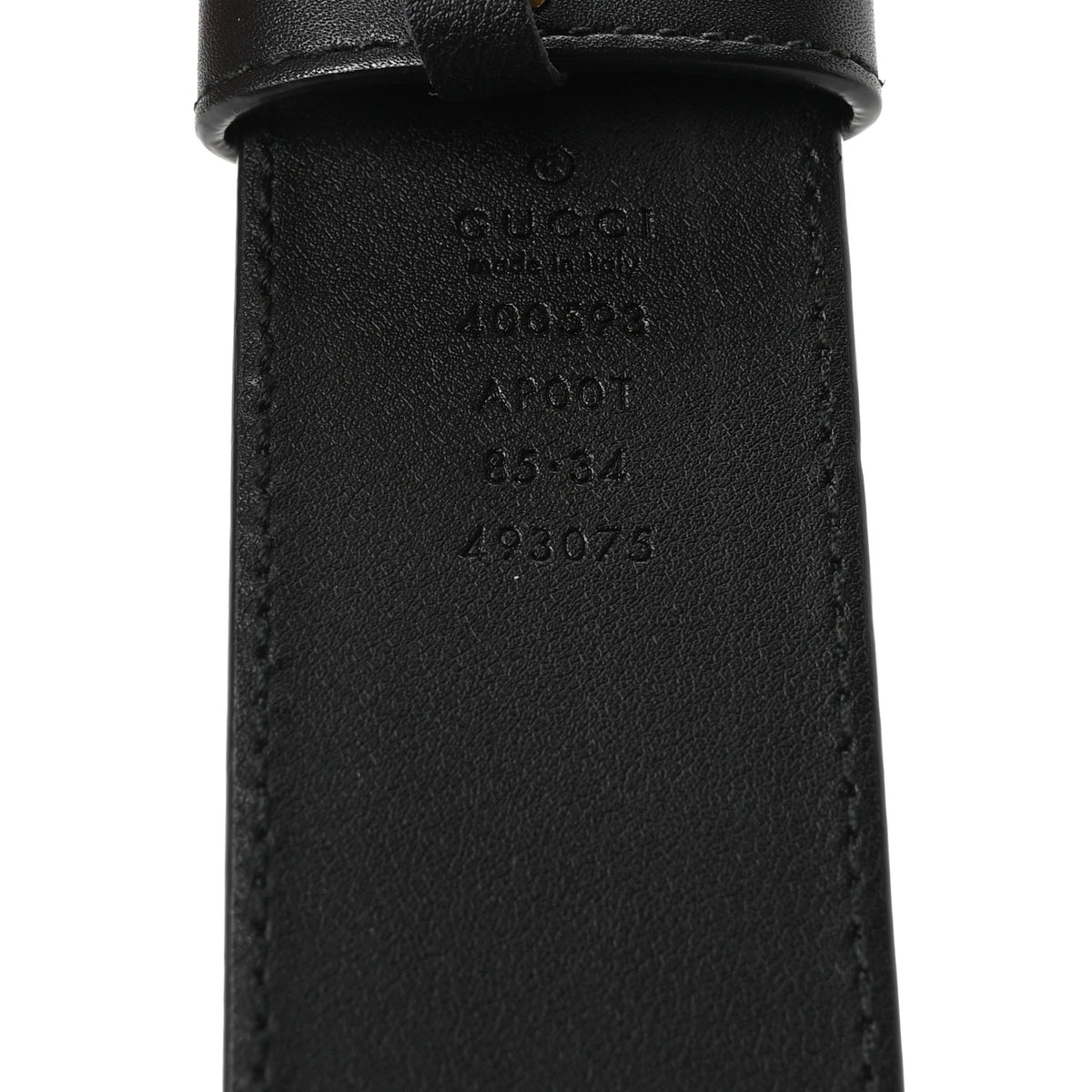 Gucci Calfskin Double G 40mm Belt 85 34 Black 5 of 5