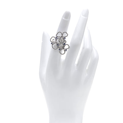 Tiffany Platinum Diamond Tanzanite Paper Flowers Open Cluster Ring 51 5.75 2 of 5