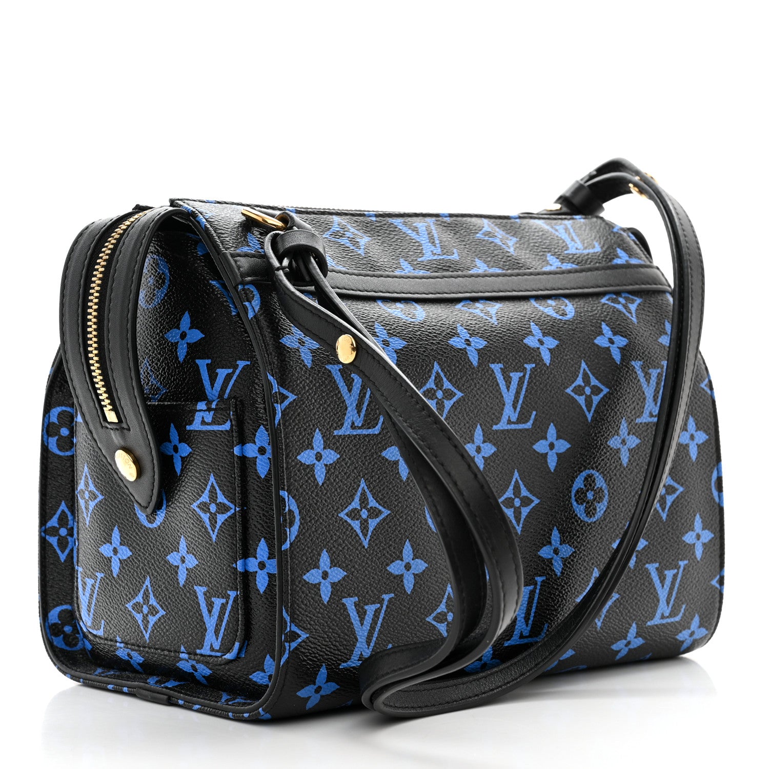 Louis Vuitton Colored Monogram Speedy Amazon PM Blue Black 3 of 9