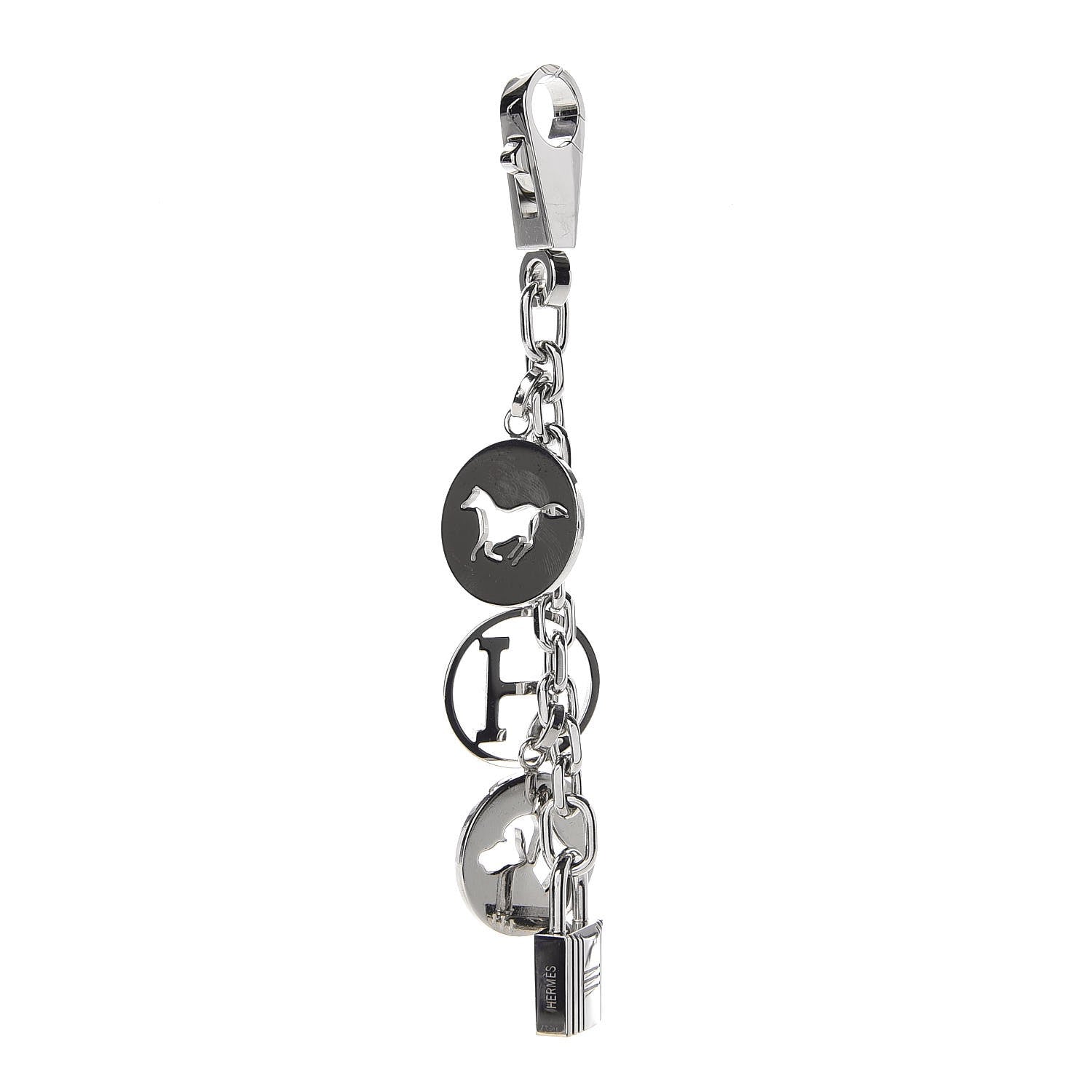 Hermes Palladium Breloque Bag Charm 1 of 4