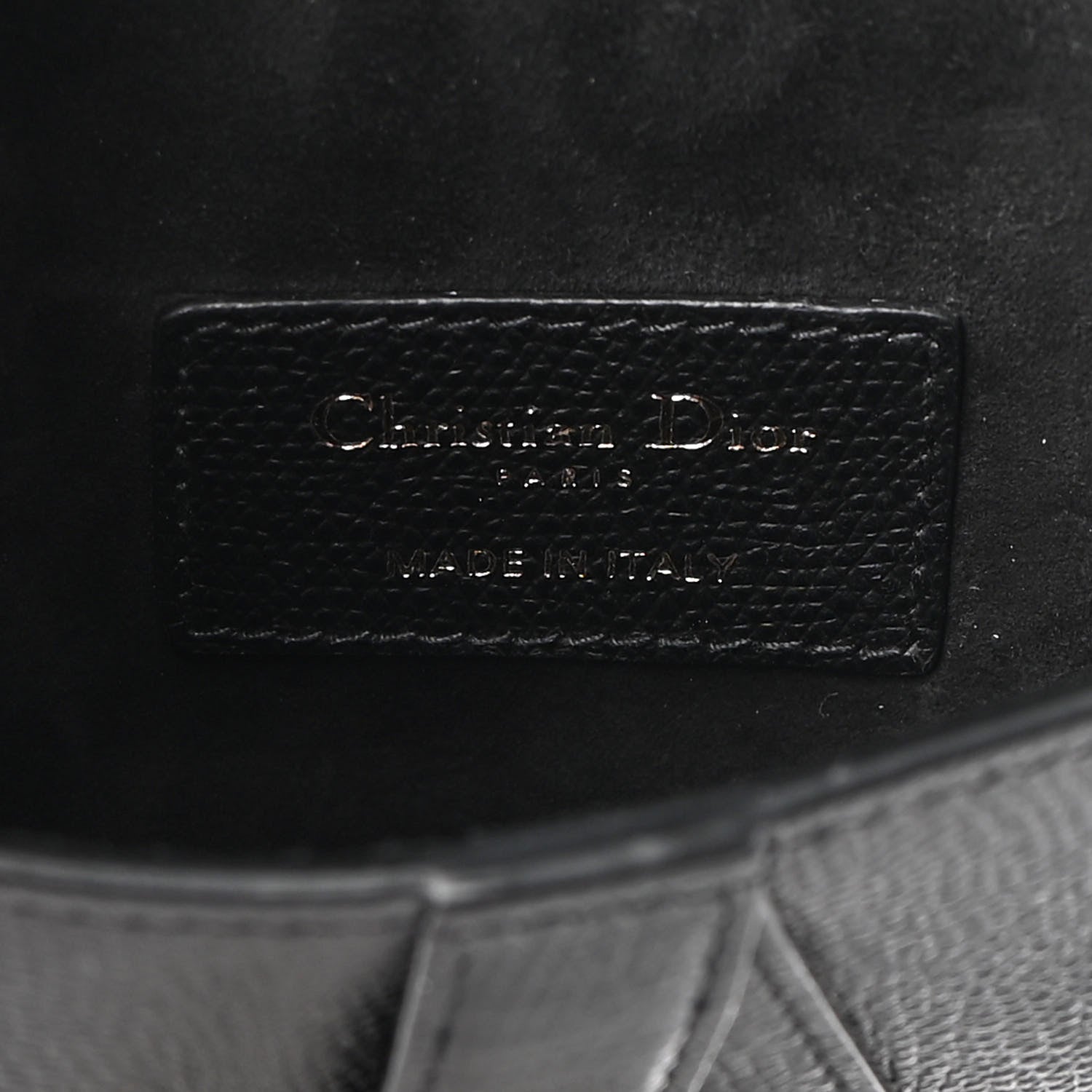 Christian Dior Calfskin Saddle Belt Bag Black 6 of 8