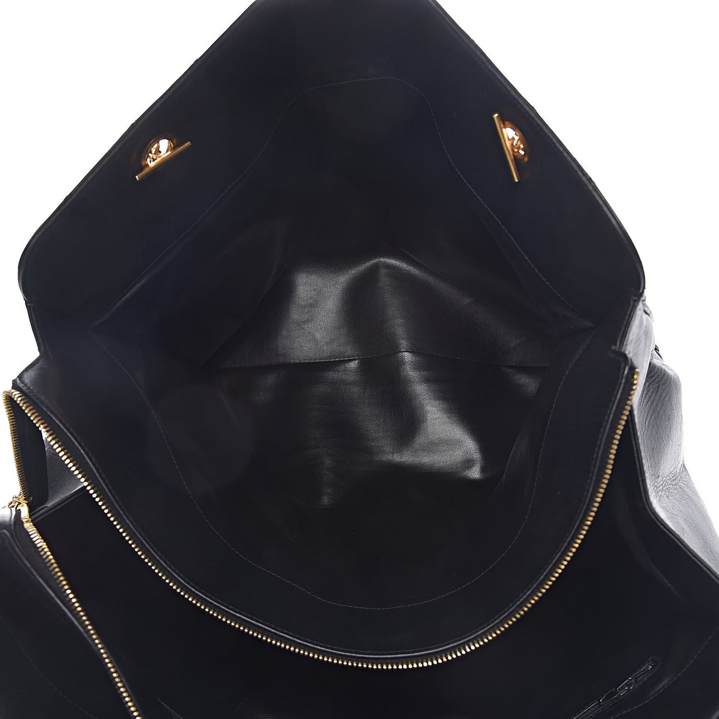 Calfskin Stitched XL Weekender Black