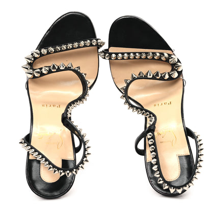 Christian Louboutin Nappa Spike Rosalie 100 Sandals 36 Black 2 of 8