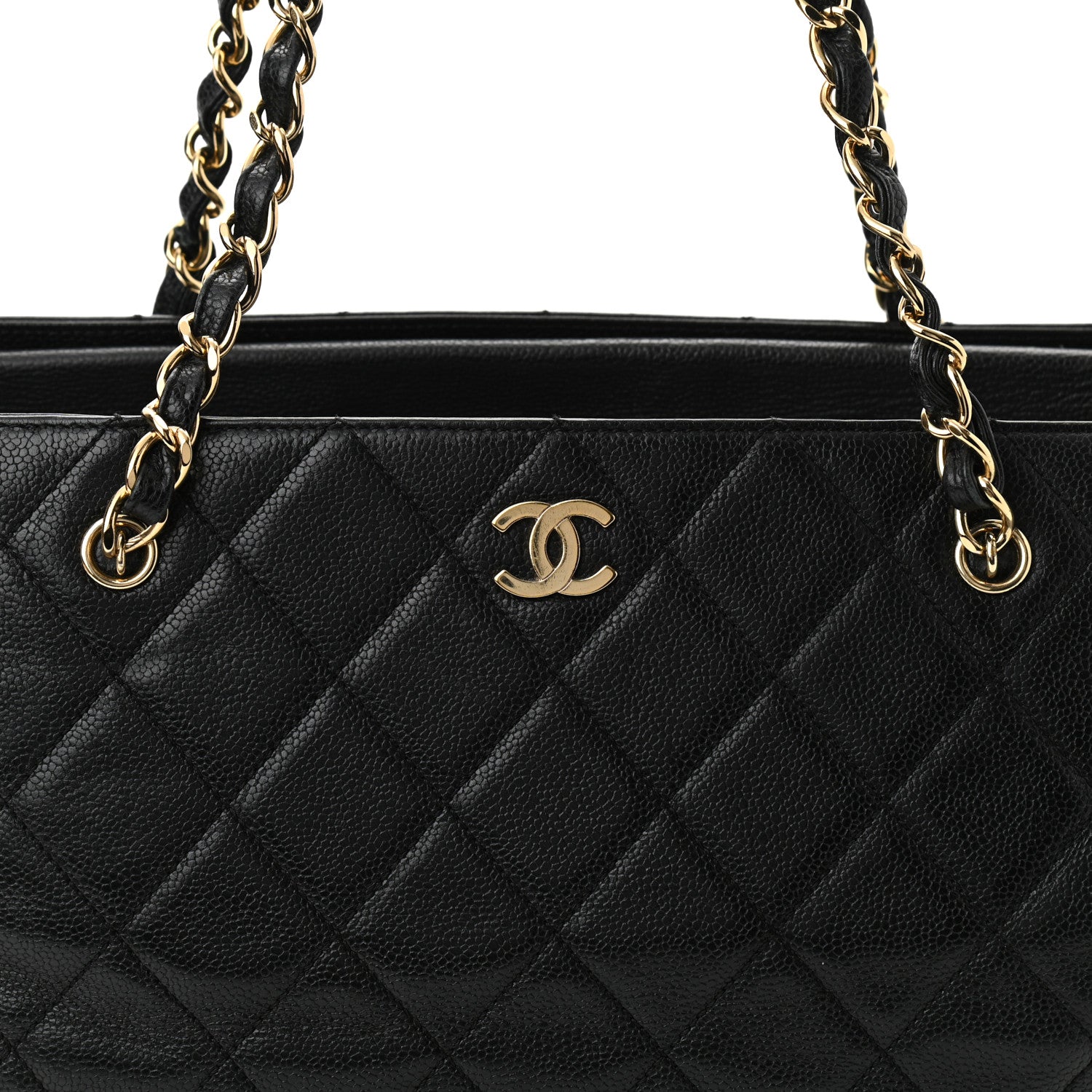 Chanel Caviar Quilted Shopping Tote Black 7 of 11