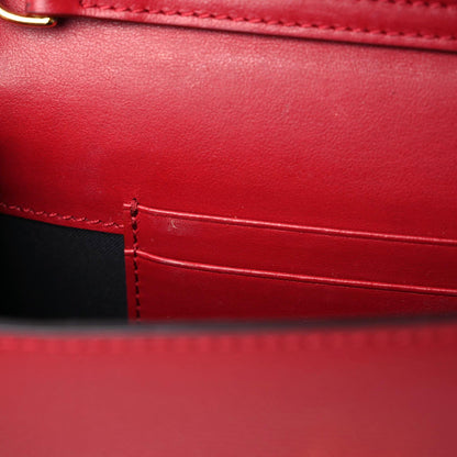 Fendi Vitello Cruise F is Fendi Bi-Color FF 1974 Embossed Envelope Belt Bag Maya Black Fragola 10 of 15