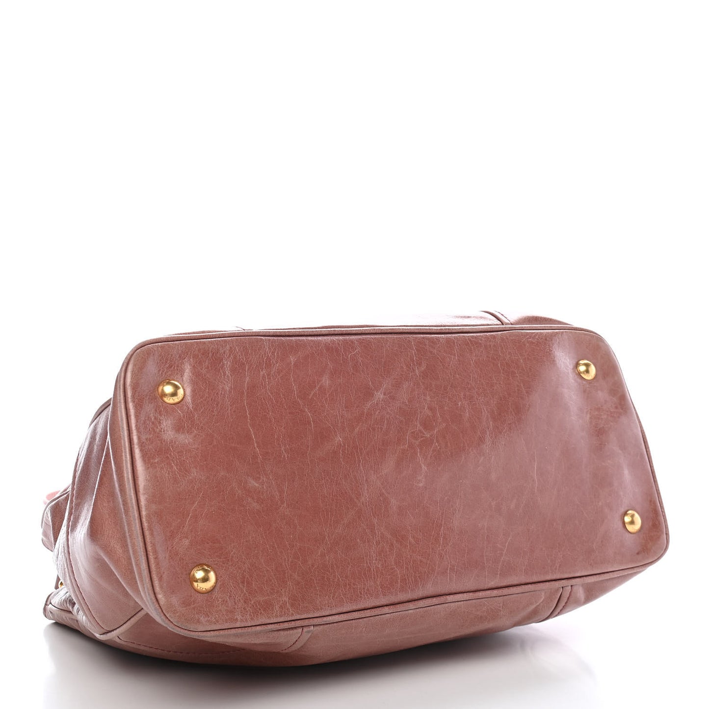 Vitello Shine Shopping Satchel Antico