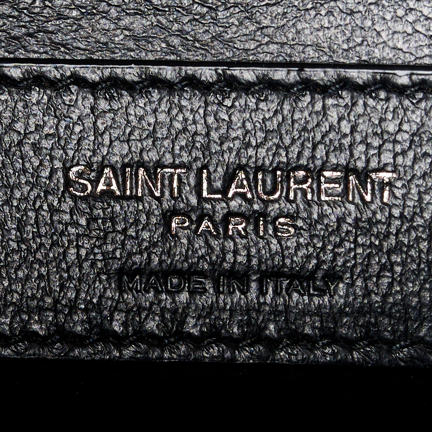 Saint Laurent Grain De Poudre Textured Mixed Matelasse Triquilt Medium Monogram Monochrome Satchel Black 7 of 11