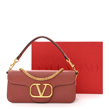 Valentino Garavani Calfskin Vlogo Loco Shoulder Bag Gingerbread 11 of 11