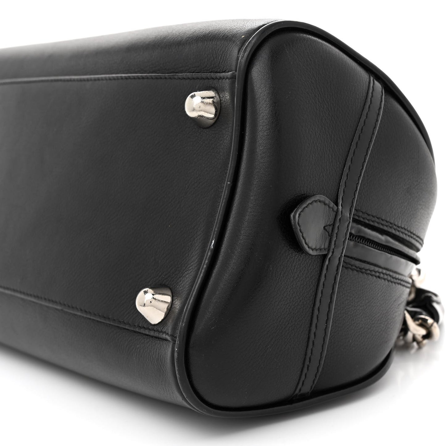Calfskin Gambler Dice Bowler Black