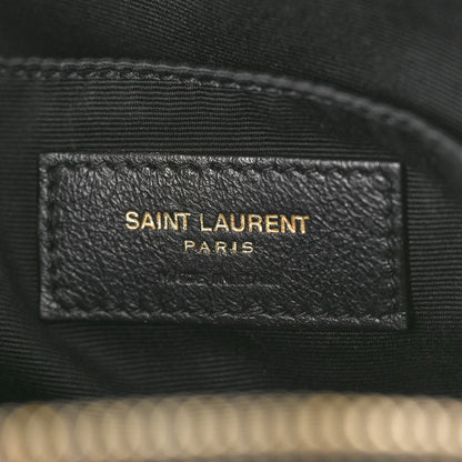 Saint Laurent Calfskin Matelasse Monogram Lou Camera Bag Black 6 of 11