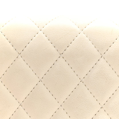 Chanel Lambskin Quilted Side Packs White Black 13 of 17