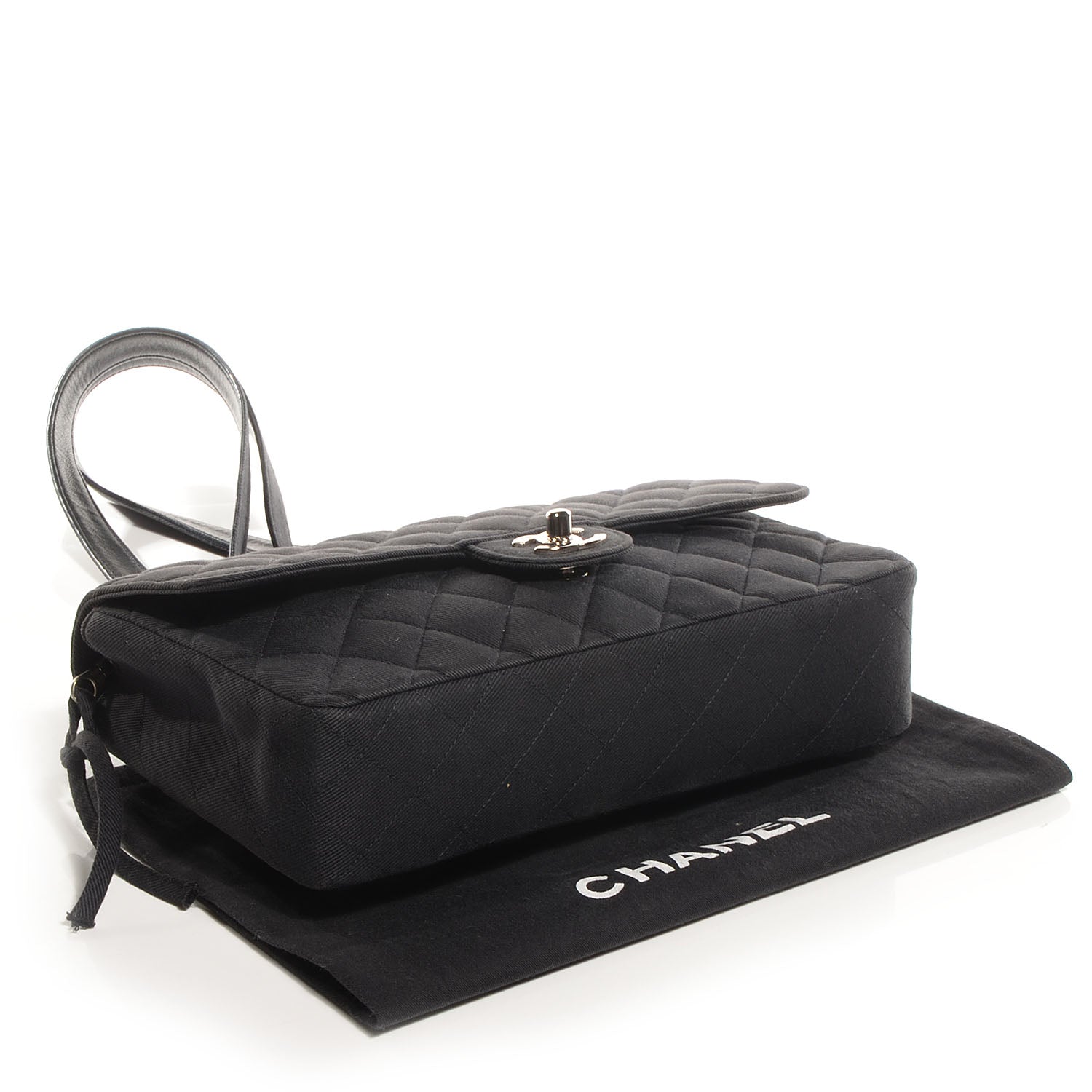Chanel Nylon Quilted Flap Backpack Black 4 of 9