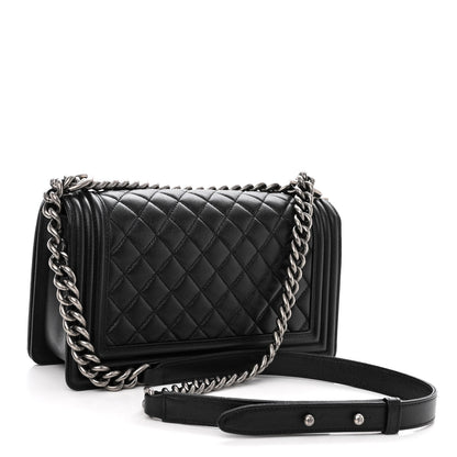 Chanel Caviar Quilted Medium Boy Flap Black 3 of 10