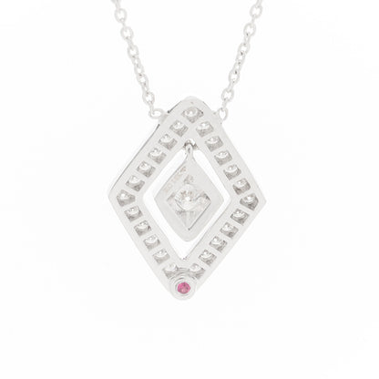 Roberto Coin 18K White Gold Diamond Diamante Necklace 5 of 7