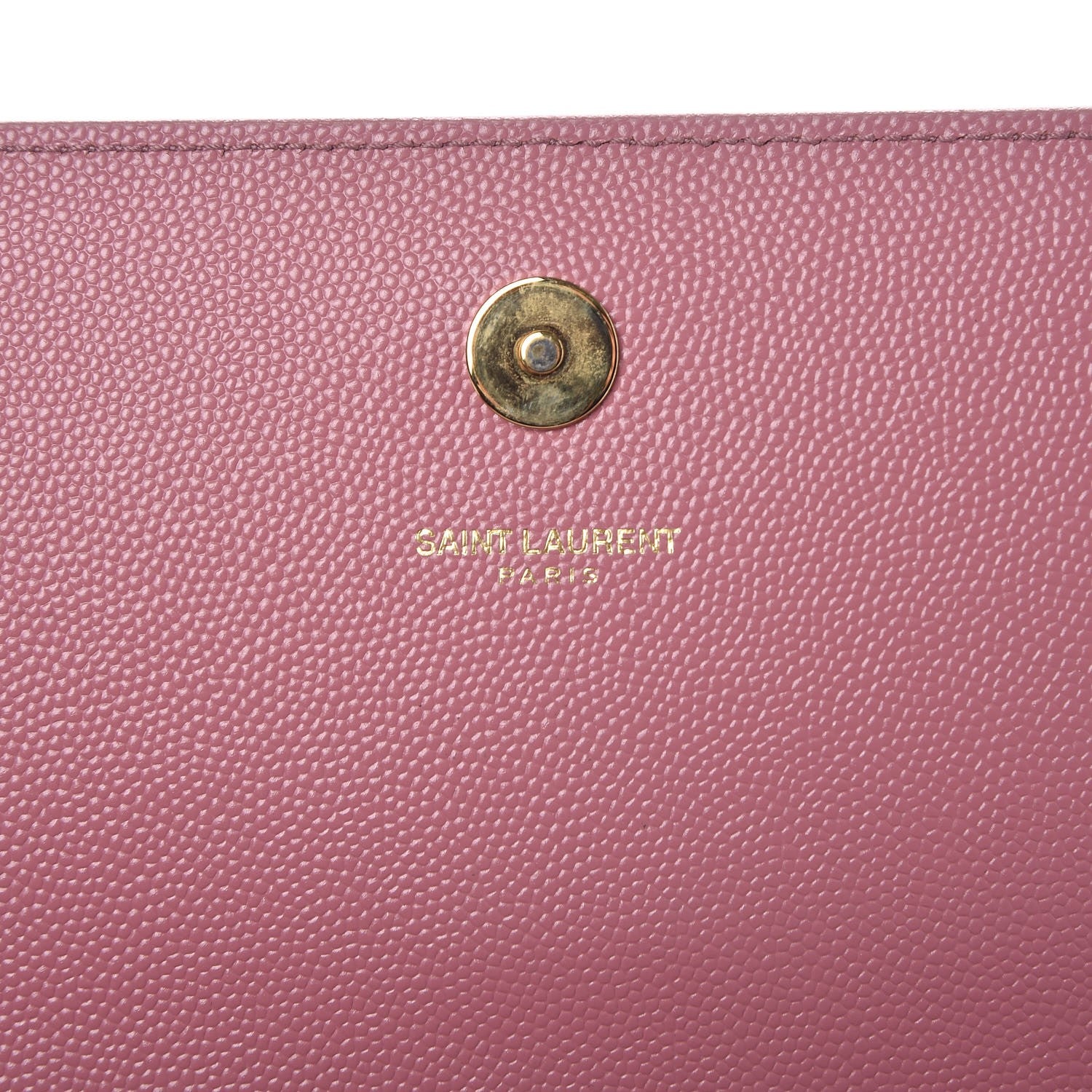 Saint Laurent Grain De Poudre Classic Monogram Cassandre Clutch Pink 6 of 8